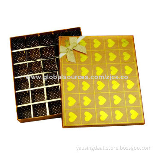 Gift Boxes, Suitable for Chocolates and Candy, Made of Art Paper/Cardboard